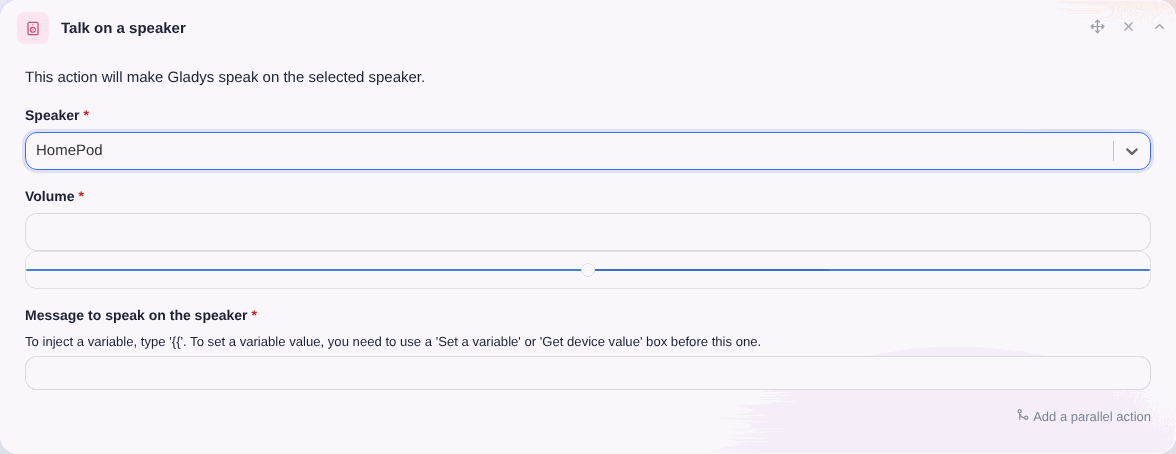 Talking on an Airplay speaker