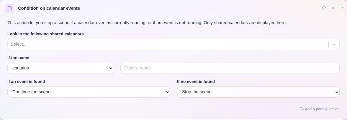 Calendar event is running condition