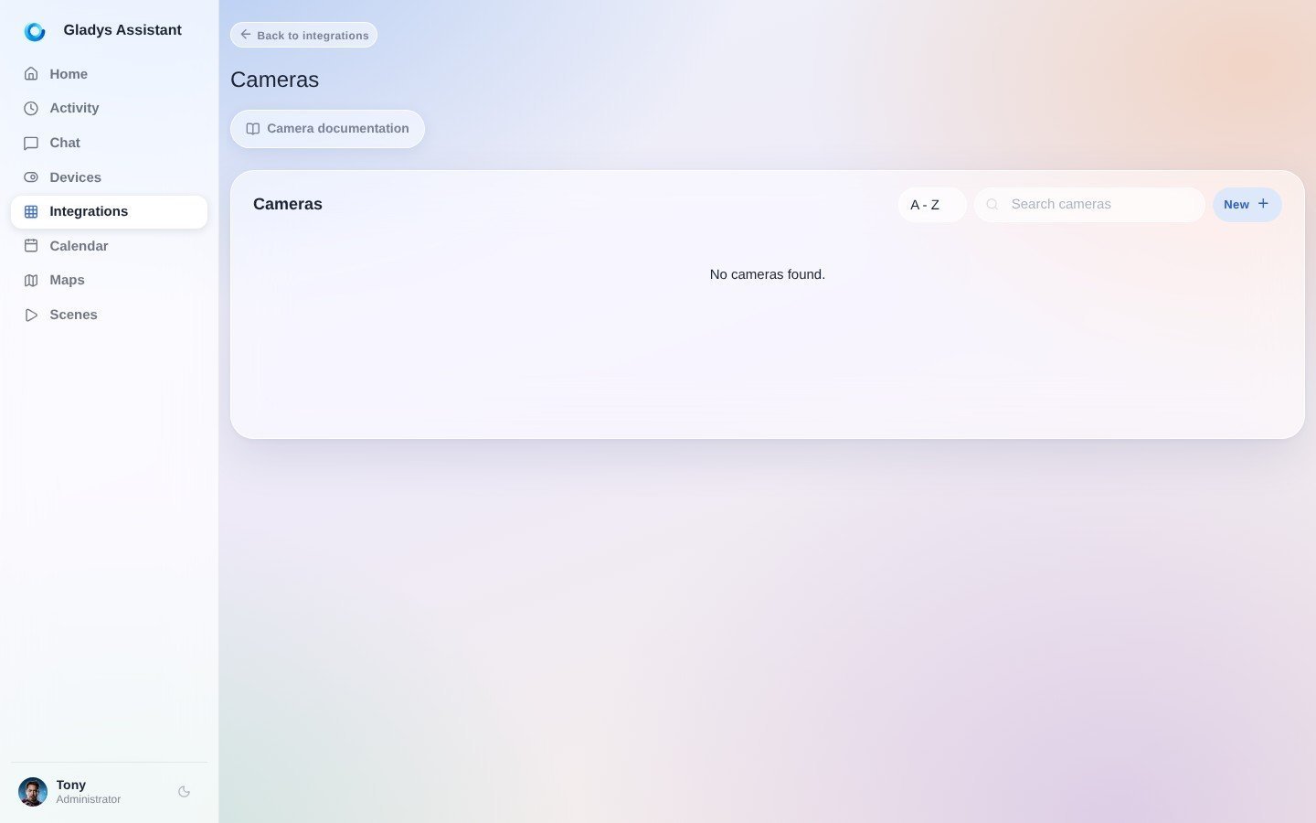 Add a camera to Gladys Assistant