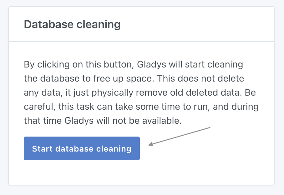 Clean Database