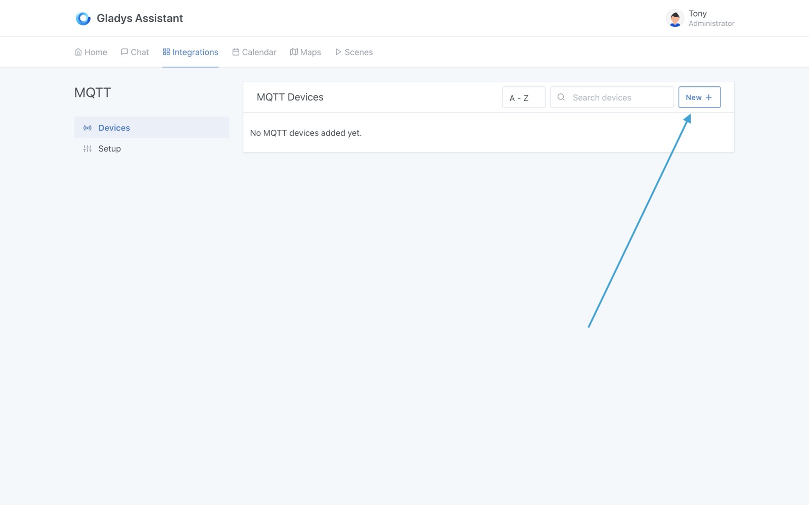 Create a MQTT device in Gladys Assistant