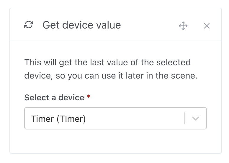 Get device value