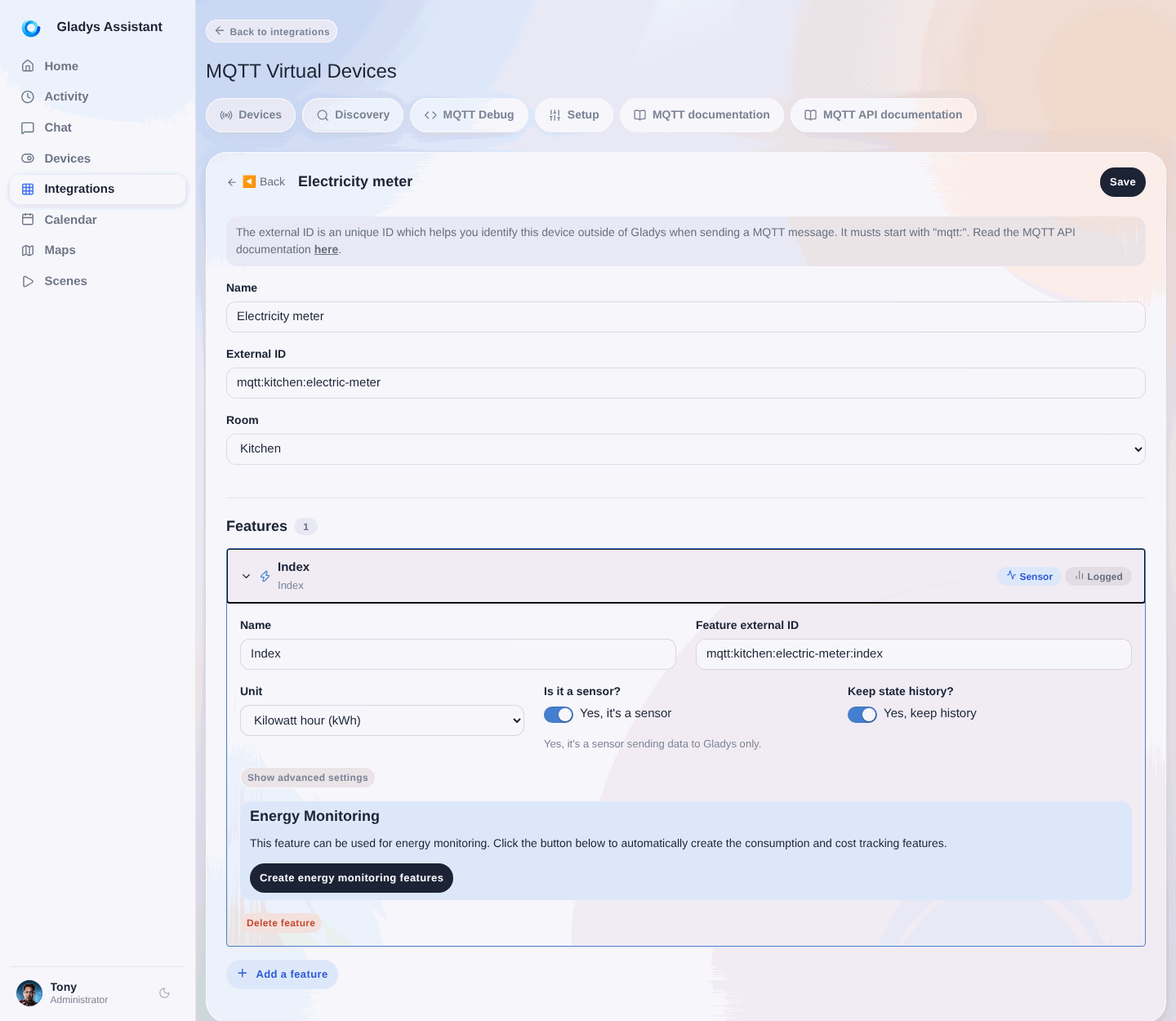 Update MQTT device
