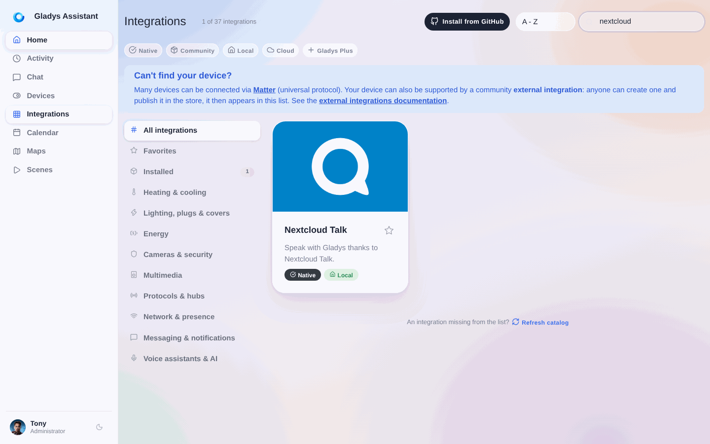 Integration Nextcloud Talk