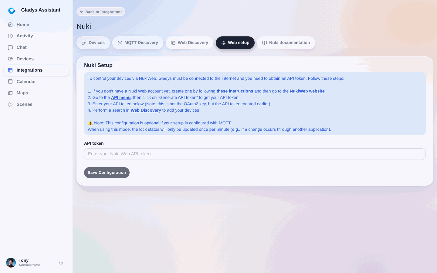 Configure Nuki