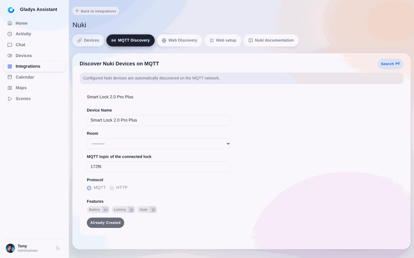 DiscoverNuki MQTT