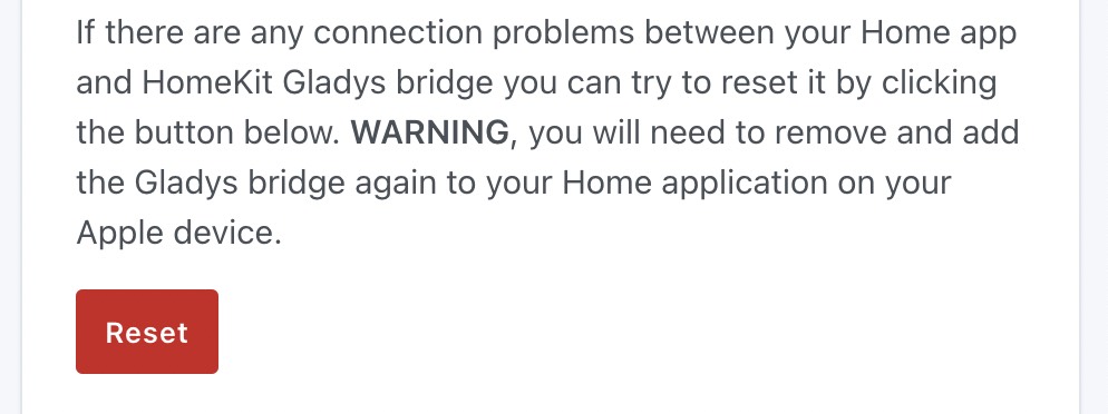 HomeKit zurücksetzen