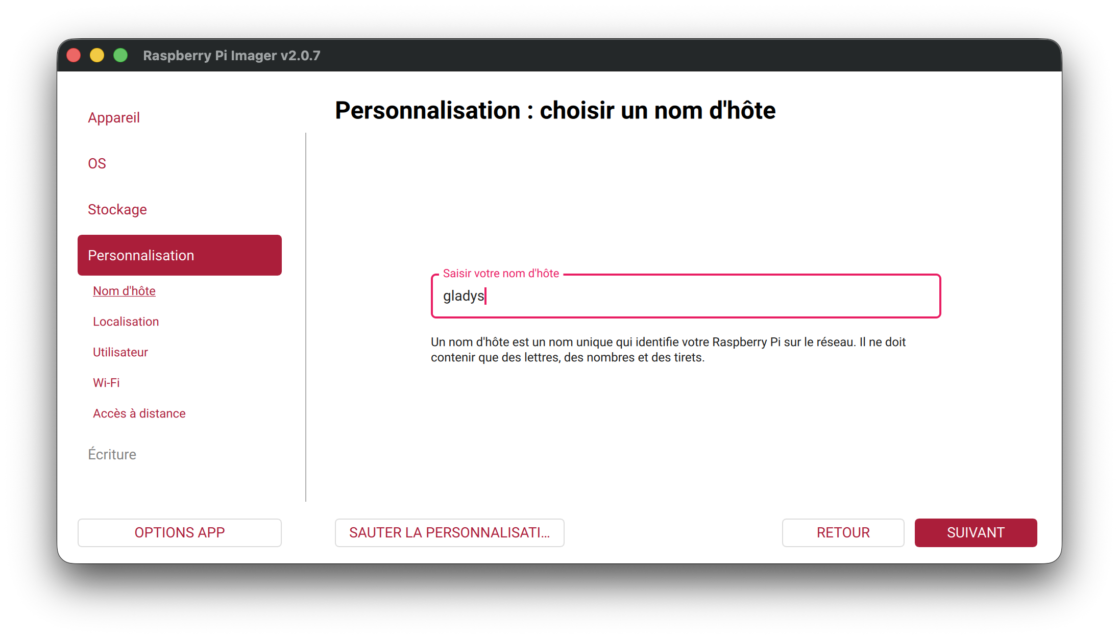 Hostname konfigurieren
