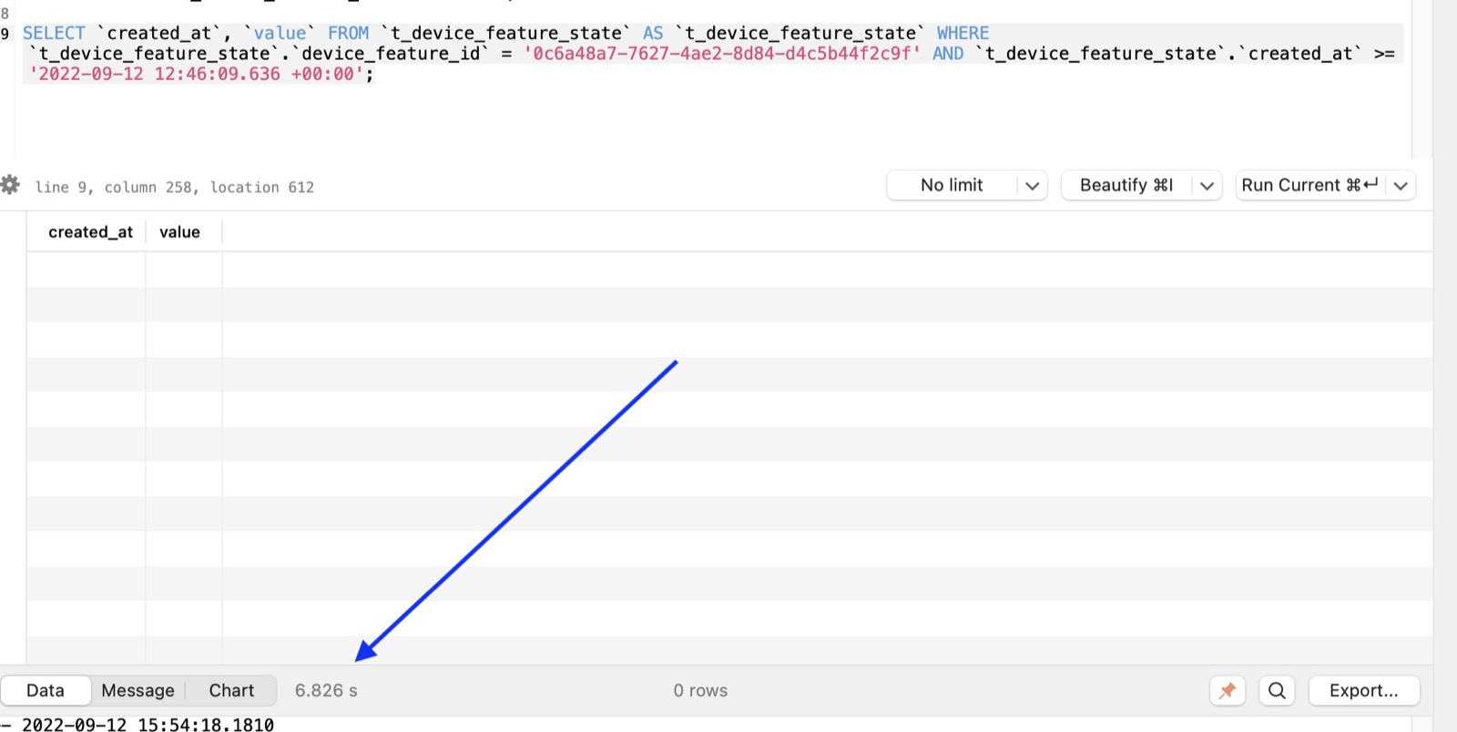 Langsame SQL-Abfrage