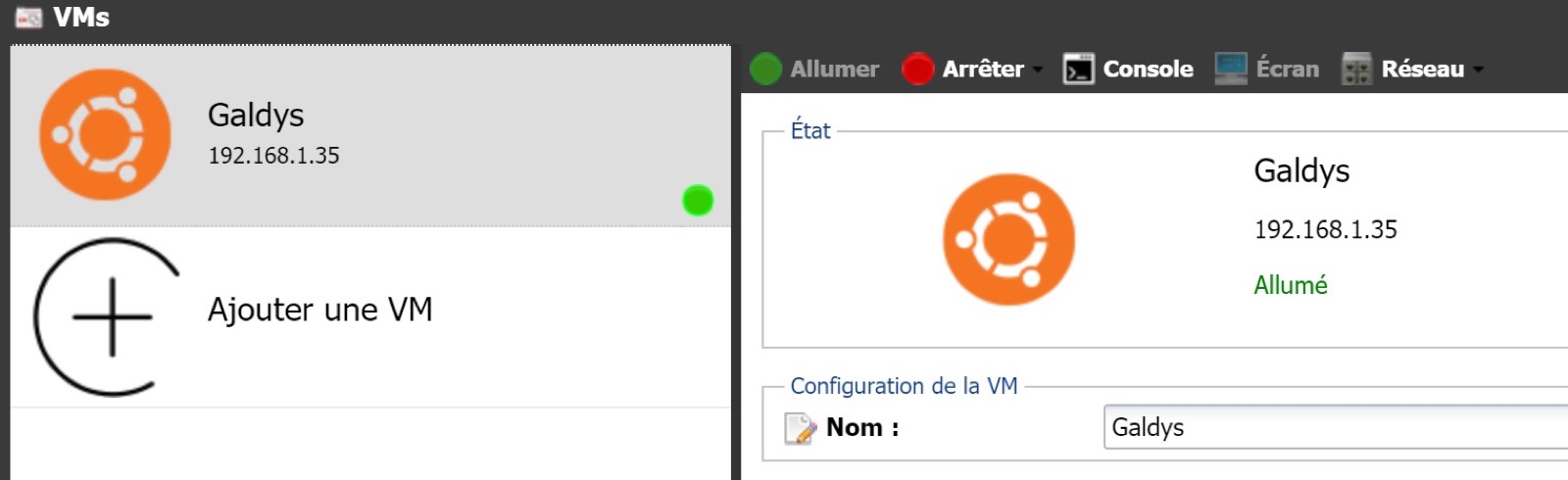 Eine VM hinzufügen