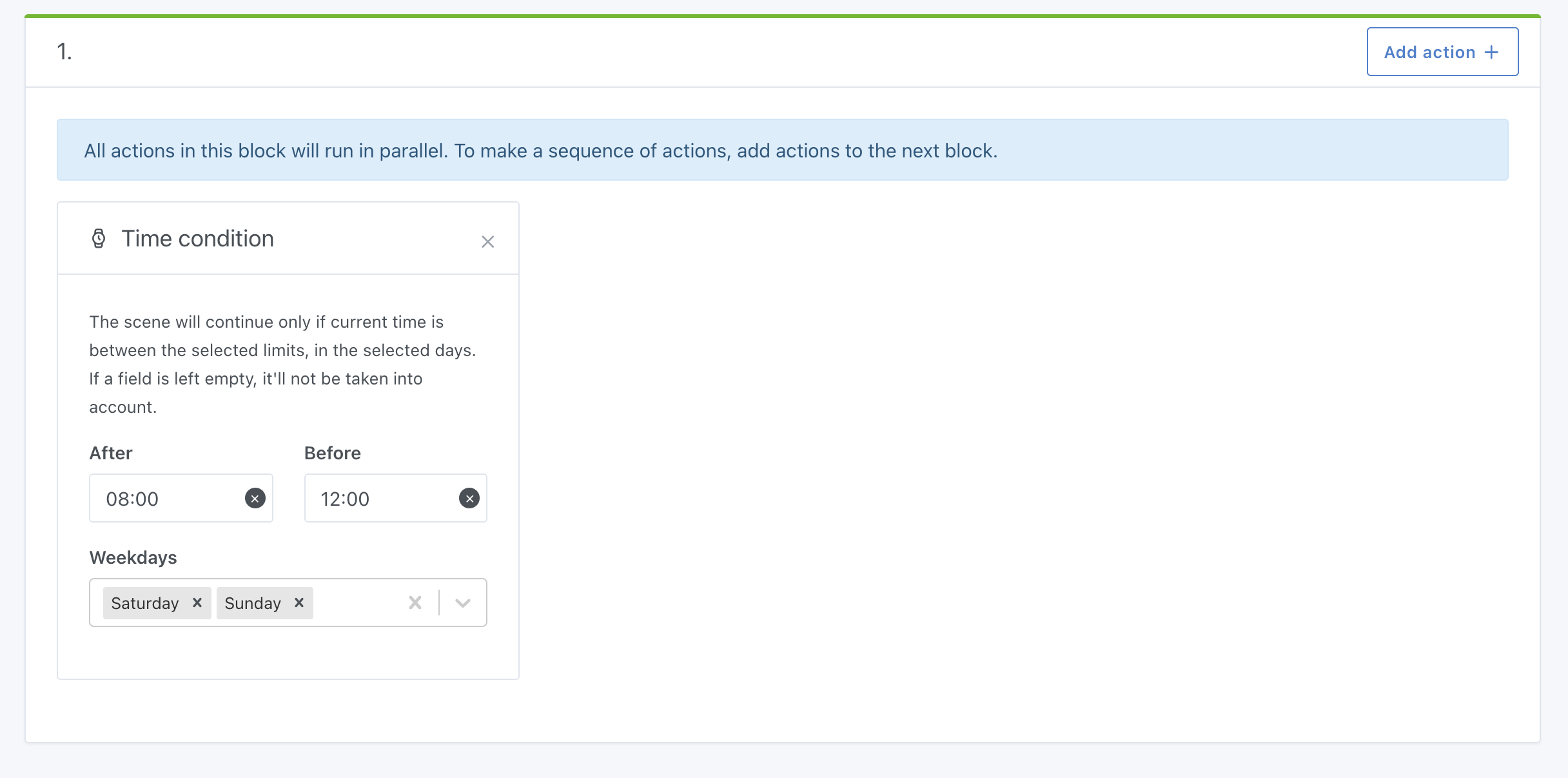Zeitbedingung in Gladys Assistant