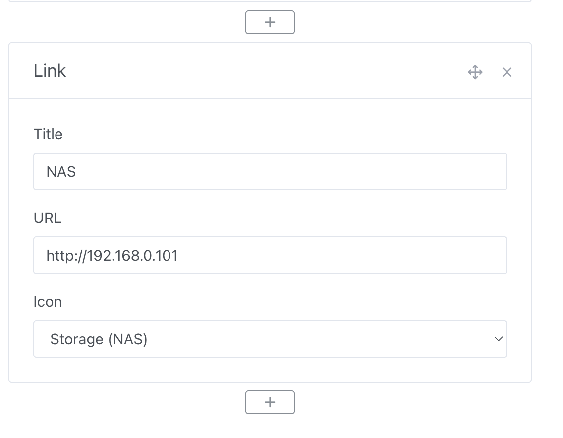 Configuración del widget de enlace
