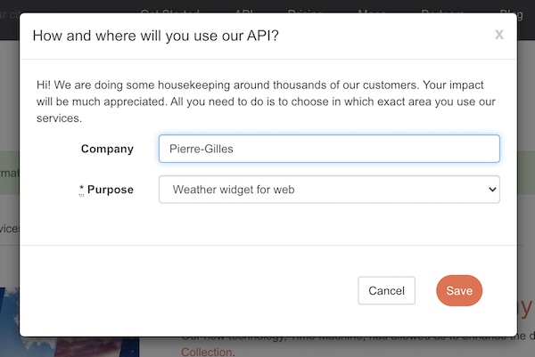 Crear una cuenta en OpenWeather