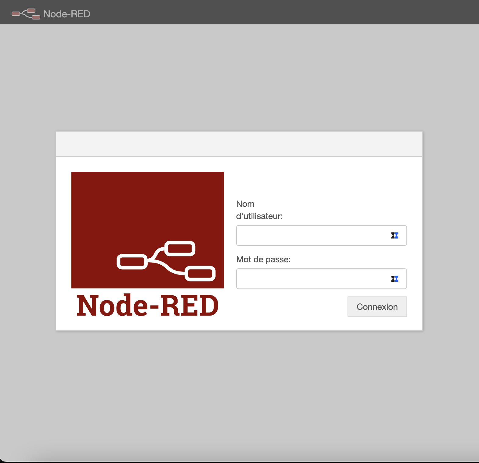 Inicio de sesión en Node-RED