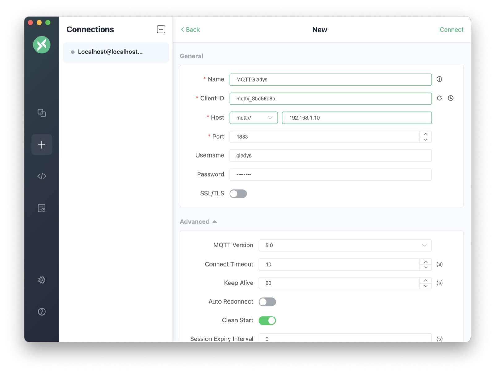 Probar el dispositivo MQTT