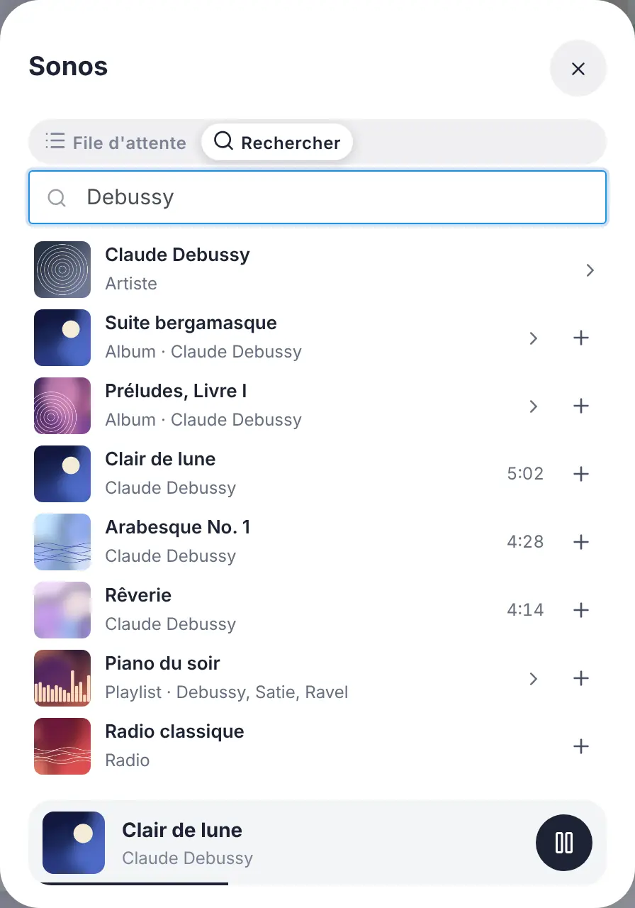 La recherche dans le catalogue du lecteur, depuis le tableau de bord