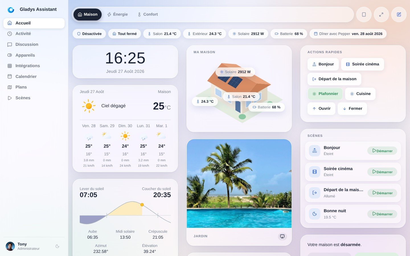 Ajouter une caméra à Gladys Assistant