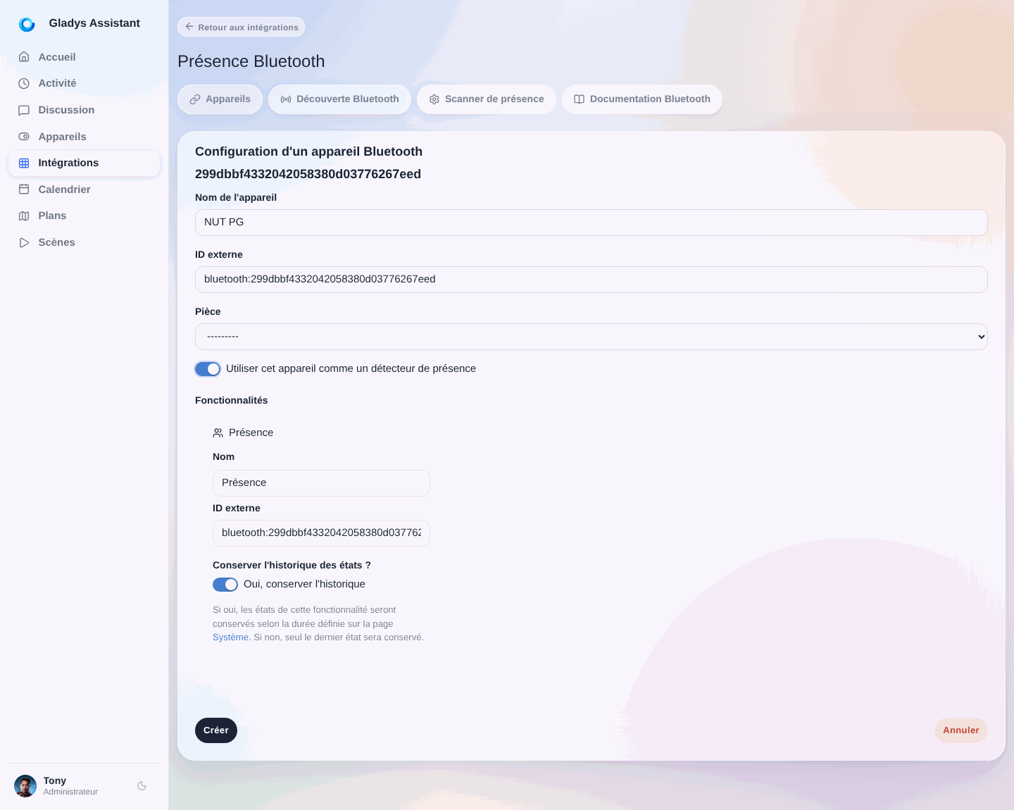 Configurer appareil bluetooth
