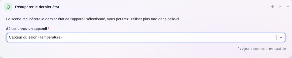 Récupérer valeur capteur