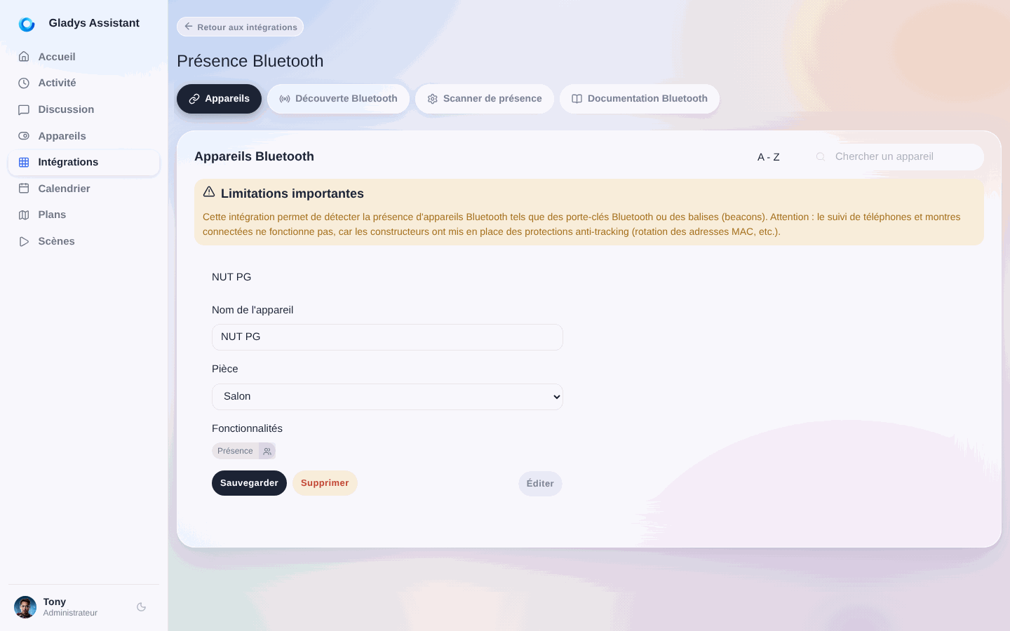 Configurer appareil bluetooth