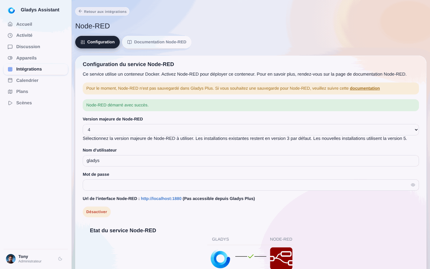 Lien Node-RED