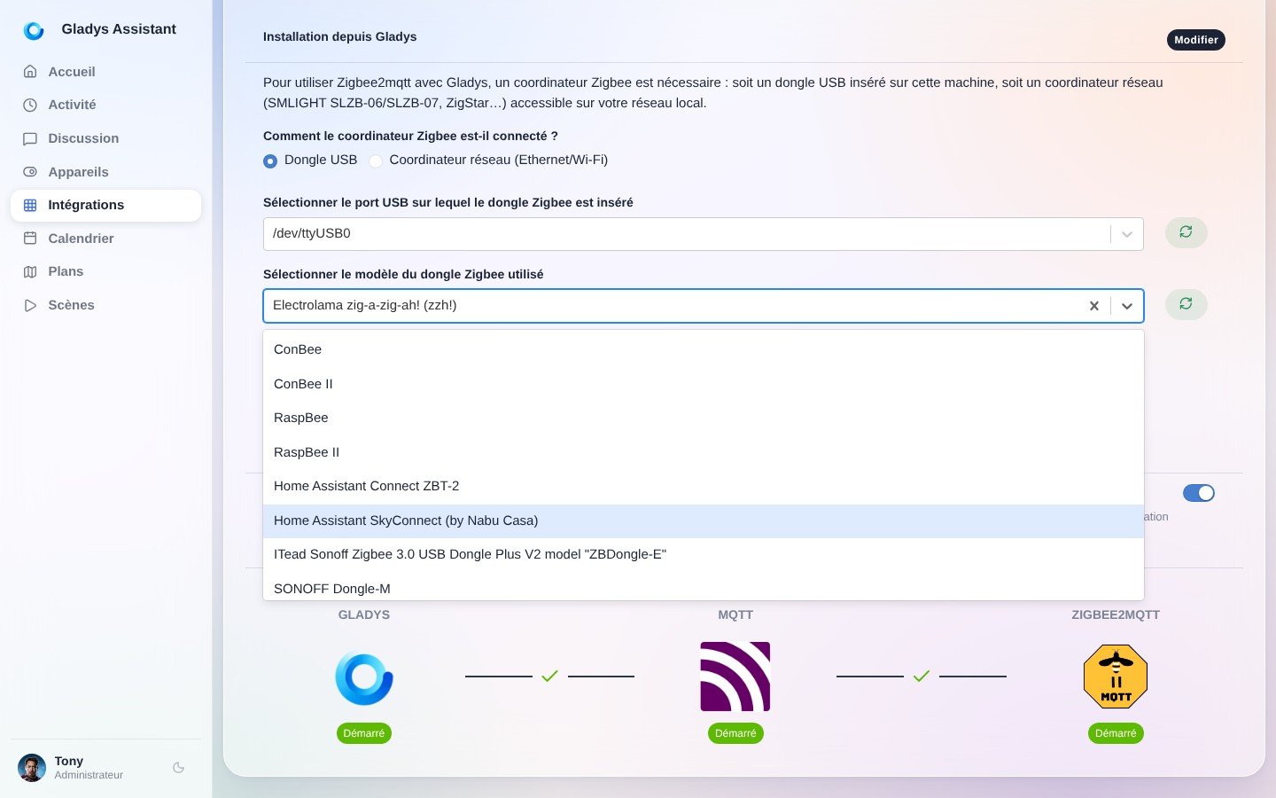 Modèle Zigbee
