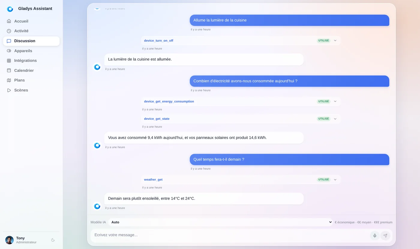 Une conversation avec Gladys Assistant